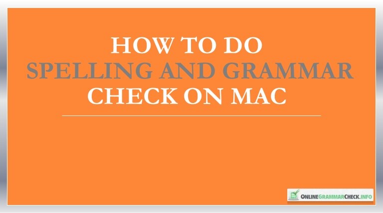 office for mac show spelling and grammar mistakes